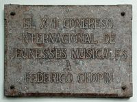 The Charterhouse of Valldemossa - Plaque. Click to enlarge the image.
