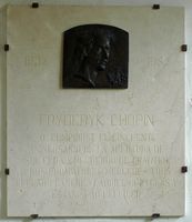 La Chartreuse de Valldemossa à Majorque. Plaque commémorative du séjour de Chopin. Cliquer pour agrandir l'image.