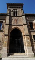 Het kartuizerklooster van Valldemossa in Majorca - Paleis van Koning Sancho. Klikken om het beeld te vergroten.