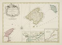 Mapa de Baleares (J. Covens, Amsterdão, 1720). Clicar para ampliar a imagem.