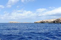 Het Nationaal Park van Cabrera in Majorca - Het noorden van de archipel van Cabrera. Klikken om het beeld te vergroten.