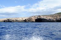 Het Nationaal Park van Cabrera in Majorca - Eiland Conillera. Klikken om het beeld te vergroten.