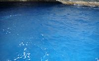 Het eiland van Cabrera in Majorca - De Blauwe Grot. Klikken om het beeld te vergroten.