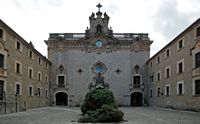 O mosteiro de Lluc em Maiorca - Basilique de Lluc. Clicar para ampliar a imagem.
