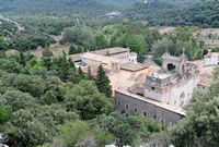 Le monastère de Lluc à Majorque. Monastère de Lluc. Cliquer pour agrandir l'image.
