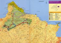 Der Naturpark des Ostens Mallorca - Karte. Klicken, um das Bild zu vergrößern.