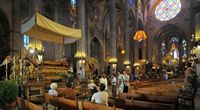 A catedral de Palma de Maiorca - Catafalco. Clicar para ampliar a imagem.