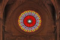 La cathédrale de Palma de Majorque. La rosace ouest. Cliquer pour agrandir l'image.