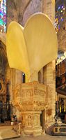 A catedral de Palma de Maiorca - Grande Púlpito. Clicar para ampliar a imagem.