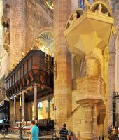 Cattedrale di Palma di Maiorca - Stallo della Cappella Reale. Clicca per ingrandire l'immagine.