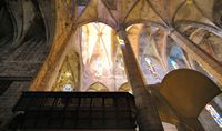 La cathédrale de Palma de Majorque. Stalle de la chapelle royale. Cliquer pour agrandir l'image.