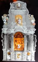La cathédrale de Palma de Majorque. Légende de la chapelle Saint-Martin. Cliquer pour agrandir l'image.
