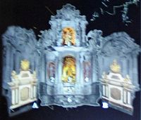 A catedral de Palma de Maiorca - Legenda da capela Santo-Bento. Clicar para ampliar a imagem.