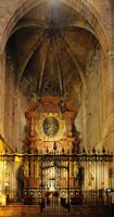 De kathedraal van Palma de Mallorca - De kapel van de afneming van het kruis van Jezus. Klikken om het beeld te vergroten.