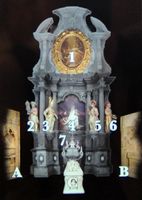 La cathédrale de Palma de Majorque. Légende de la chapelle de la Descente de Croix de Jésus. Cliquer pour agrandir l'image.