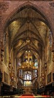 A catedral de Palma de Maiorca - A capela real. Clicar para ampliar a imagem.