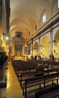 Il nord-est della città vecchia di Palma di Maiorca - Chiesa dei Cappuccini. Clicca per ingrandire l'immagine.