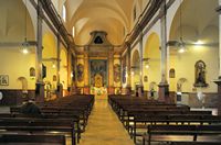 Le nord-est de la vieille ville de Palma de Majorque. Église des Capucins. Cliquer pour agrandir l'image.