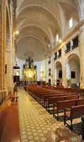 Palma de Majorque à l'ouest du Born. Église de Sant Gaietà. Cliquer pour agrandir l'image.