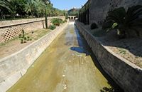 Palma western Born - The canalised river. Click to enlarge the image.