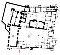 Het paleis van de Almudaina van Palma de Mallorca - Plan van het paleis van Almudaina. Klikken om het beeld te vergroten.