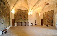 Het paleis van de Almudaina van Palma de Mallorca - Zaal van de Raden. Klikken om het beeld te vergroten.