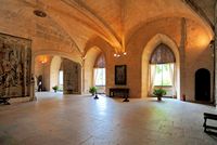 Il Palazzo della Almudaina a Palma de Maiorca - Sala di consigli. Clicca per ingrandire l'immagine.