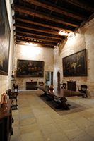 Het paleis van de Almudaina van Palma de Mallorca - Eetkamer van de officiers. Klikken om het beeld te vergroten.