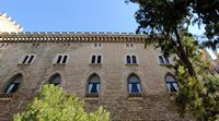 Het paleis van de Almudaina van Palma de Mallorca - Tinell. Klikken om het beeld te vergroten.