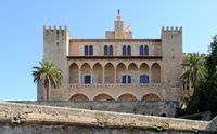 Almudaina Palast in Palma de Mallorca - Königspalast. Klicken, um das Bild zu vergrößern.