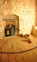Het paleis van de Almudaina van Palma de Mallorca - Arabische baden. Klikken om het beeld te vergroten.