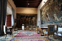Almudaina Palast in Palma de Mallorca - Saal der Palast des Königs. Klicken, um das Bild zu vergrößern.