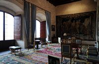 Il Palazzo della Almudaina a Palma de Maiorca - Sala del Palazzo del Re. Clicca per ingrandire l'immagine.