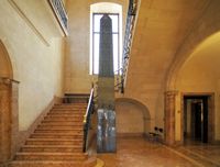 Le palais March à Palma de Majorque. L'escalier intérieur du palais. Cliquer pour agrandir l'image.