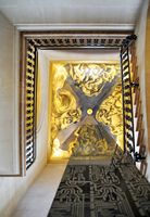 El palacio de marzo en Palma - Sirve pinturas en el techo de la escalera. Haga clic para ampliar la imagen.