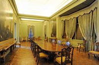 The palace March in Palma - The dining room of the palace. Click to enlarge the image.