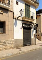 Le sud-est de la vieille ville de Palma de Majorque. L'emplacement de l'ancienne Porta de l'Abeurador. Cliquer pour agrandir l'image.