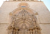 Le sud-est de la vieille ville de Palma de Majorque. L'église du Mont-Sion. Cliquer pour agrandir l'image.