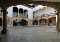 Der Südwesten der Altstadt von Palma - Die Can Berga (Palais de Justice). Klicken, um das Bild zu vergrößern.