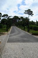 A villa Sa Torre Cega em Cala Rajada em Maiorca - Aleia de entrada. Clicar para ampliar a imagem.
