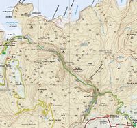 Le village de Sa Calobra à Majorque. Carte de randonnée au Torrent de Pareis. Cliquer pour agrandir l'image.
