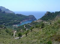 El pueblo de Sa Calobra Mallorca - Cala Tuent. Haga clic para ampliar la imagen.