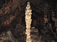 The Arta Caves in Mallorca - The Virgin of the Pillar (author Olaf Tausch). Click to enlarge the image.
