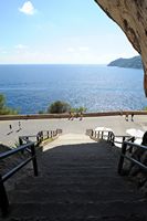 Die Höhlen von Artá auf Mallorca - Der Ausgang des Besuchs. Klicken, um das Bild zu vergrößern.