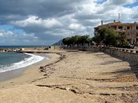 A aldeia de Colònia de Sant Pere em Maiorca - A praia (autor Olaf Tausch). Clicar para ampliar a imagem.