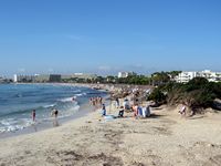Le village de Sa Coma à Majorque. La plage de Sa Coma (auteur Olaf Tausch). Cliquer pour agrandir l'image.