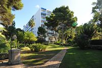 Le village de Costa dels Pins à Majorque. Les jardins de l'hôtel Punta Rotja. Cliquer pour agrandir l'image.