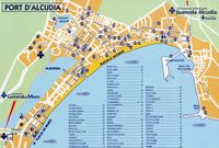 The village of Port d'Alcudia in Majorca