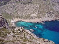 La presqu'île et le cap de Formentor à Majorque. Cala Figuera (auteur Antoni Sureda). Cliquer pour agrandir l'image.