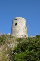 Het schiereiland en de kaap van Formentor in Majorca - De toren van Albercutx (auteur Pla). Klikken om het beeld te vergroten.